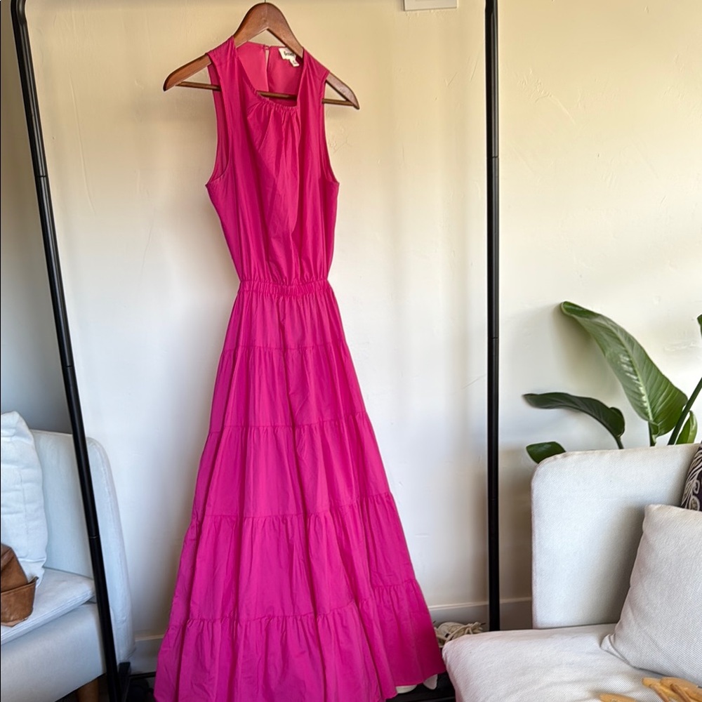 Beautiful Pink Sleeveless Maxi Dress